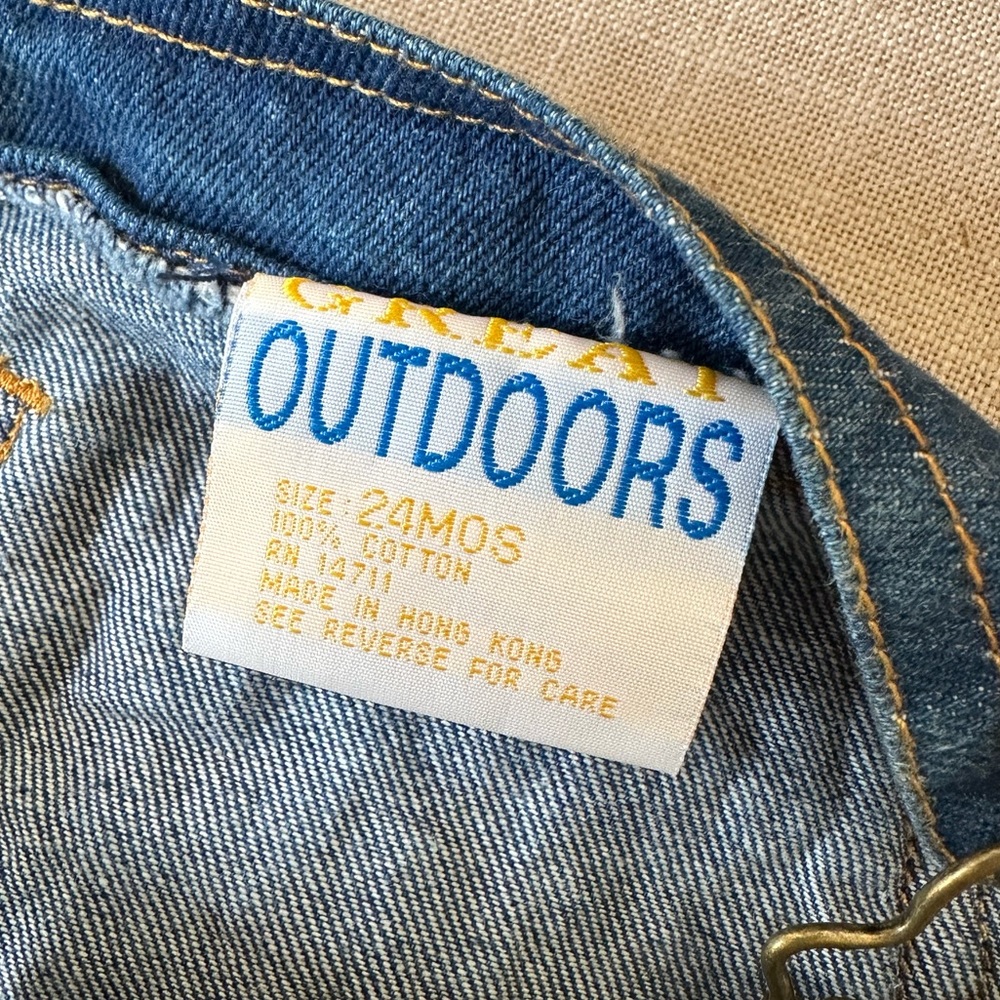 Vintage Denim Toddler Overalls NWT / NOS Size 24 Month - Picture 3 of 9